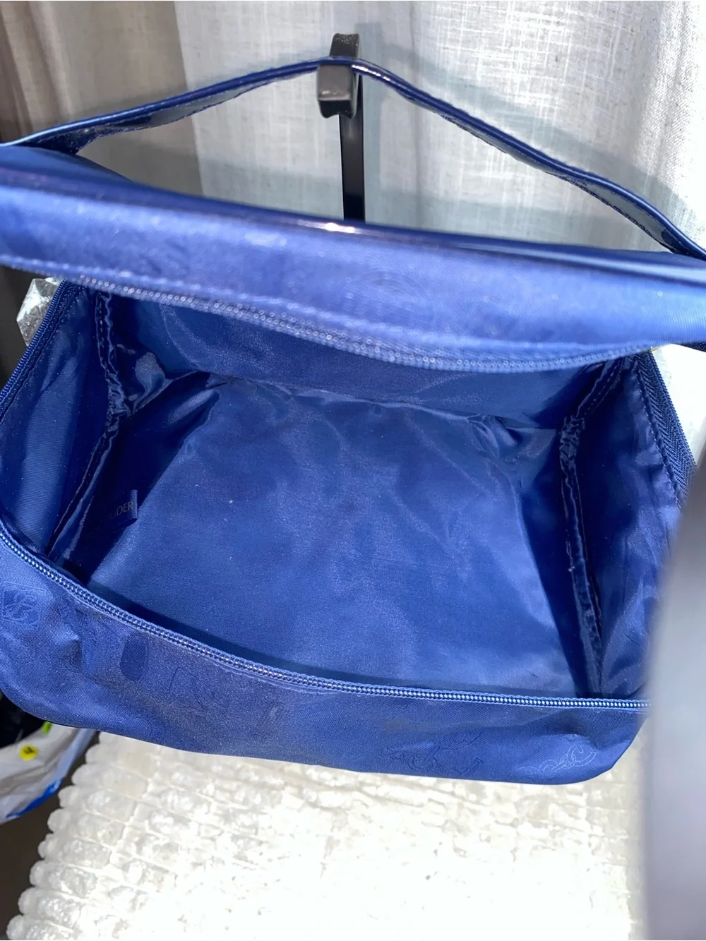 Estee Lauder Navy Blue Cosmetic Bag